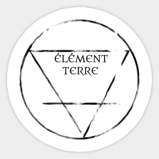 Element terre symbol Sticker